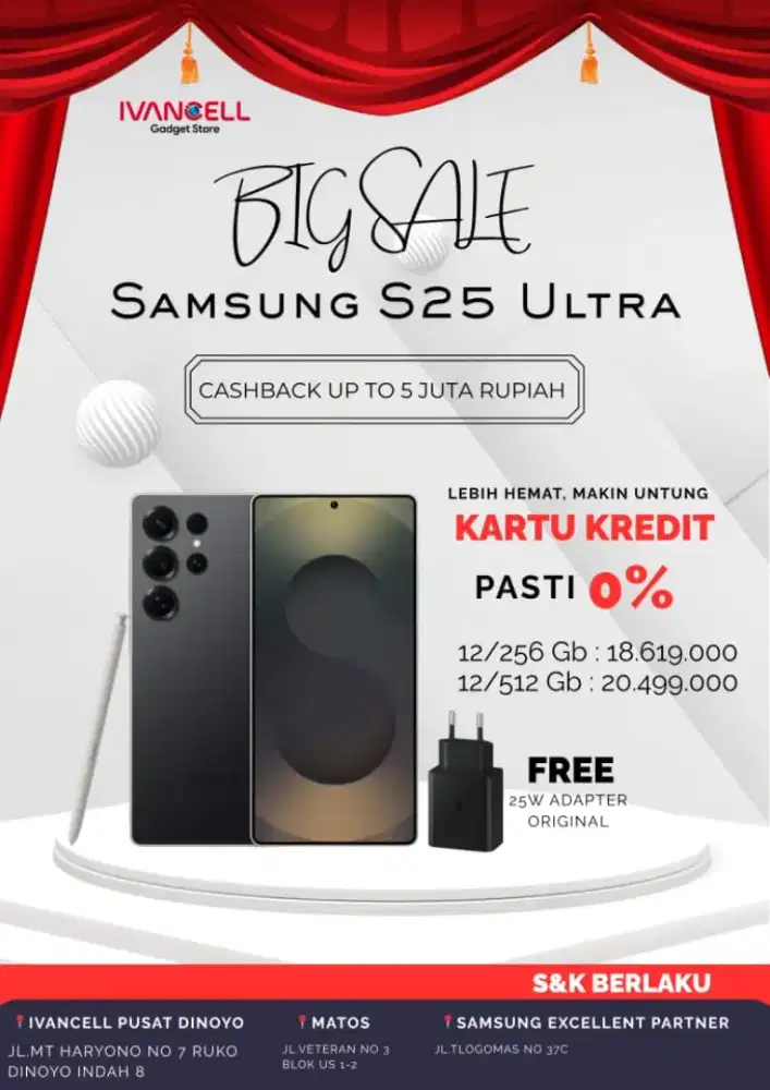 SAMSUNG S25 ULTRA MULAI HARGA 18 JUTAAB