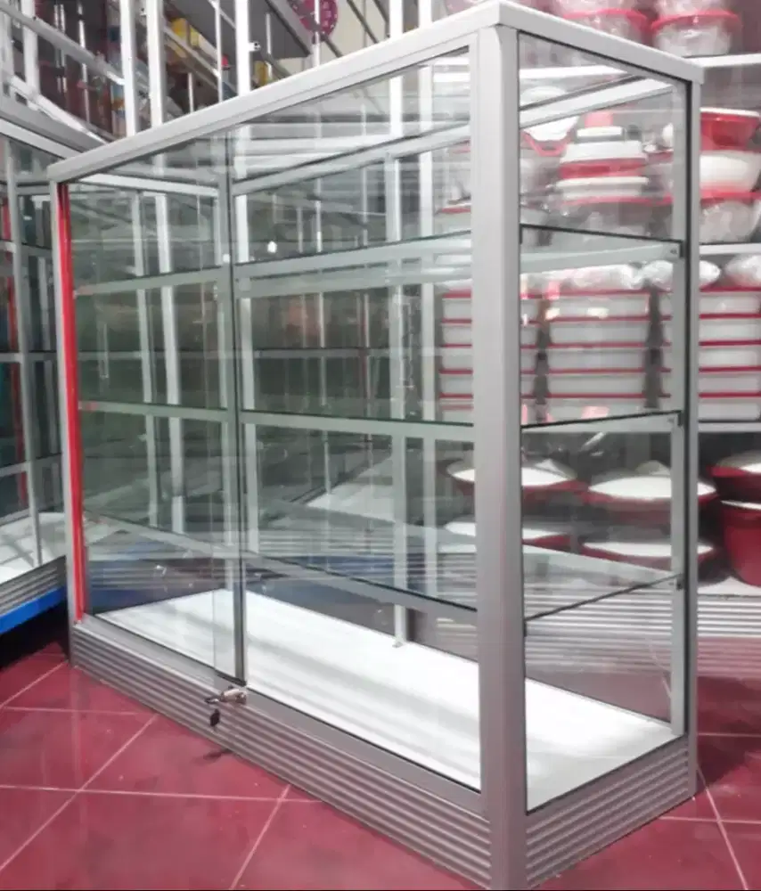 Etalase Panjang 1,2Mx1M Kondisi BaruEtalase Panjang 1,2Mx1M Siap Kirim