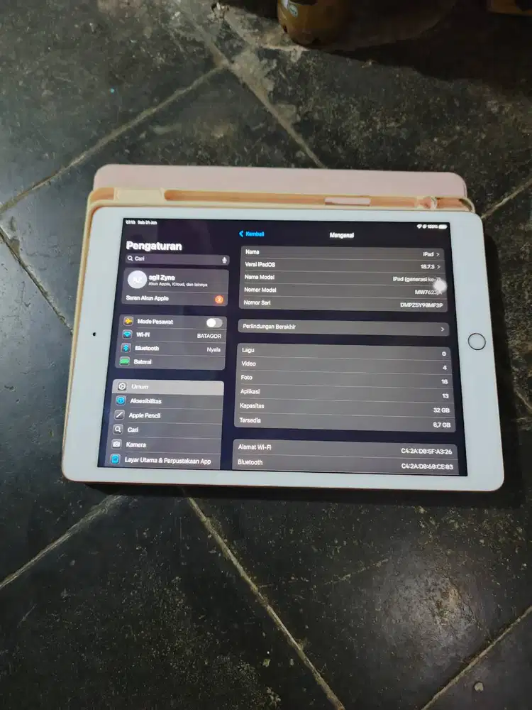 iPad generasi 7 32GB WIFI BEKAS NOMINUS MULUS
