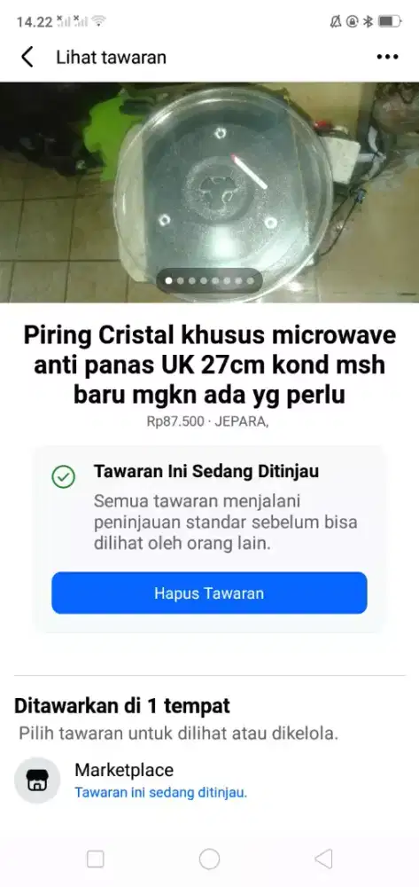 Piring crostalkhisus microwave brg baru hrg murah se lg ada cpt murah