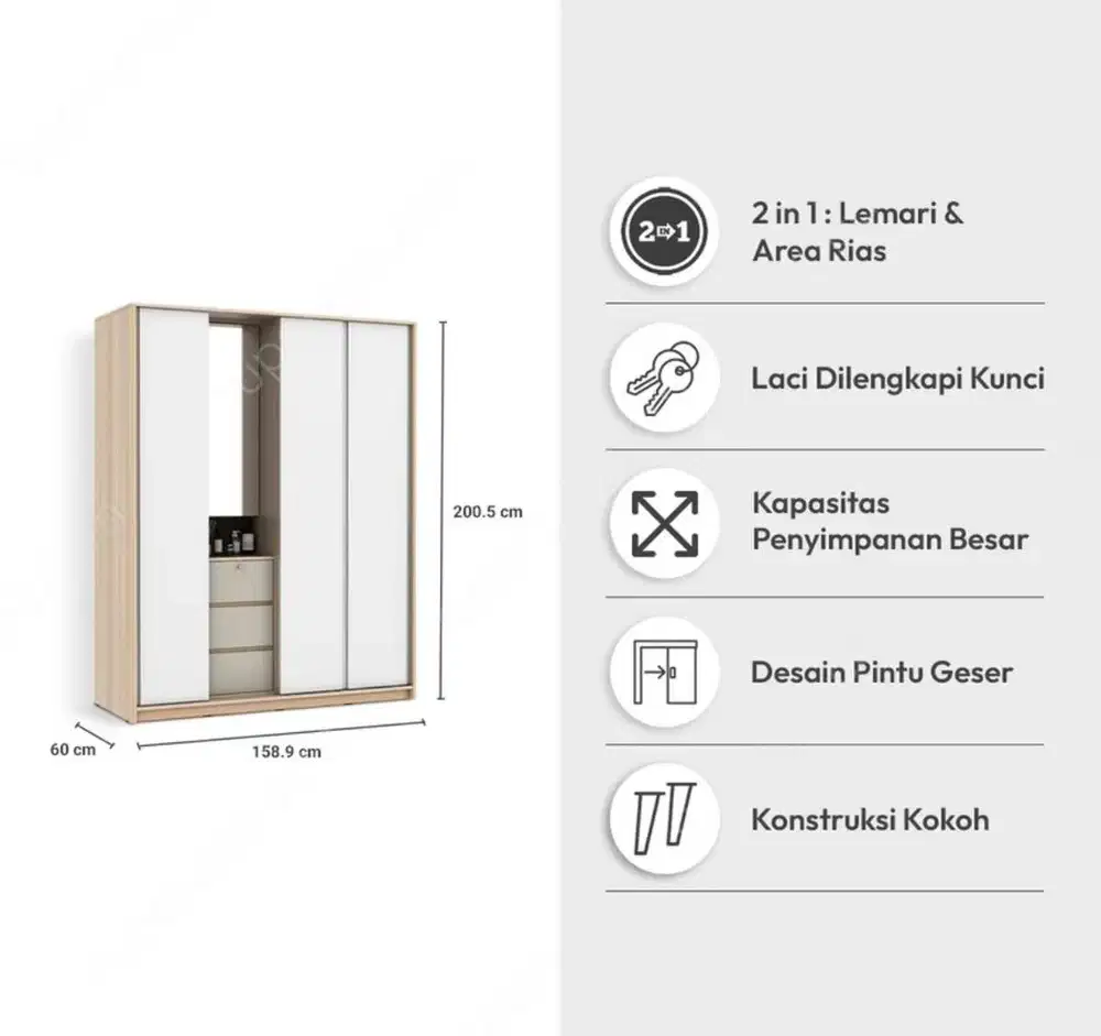 Paxton Lemari Pakaian