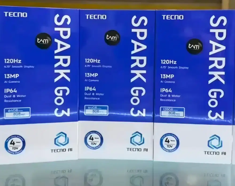 Tecno spark Go 3 baru segel garansi resmi bisa tt bisa kredit bisa cod