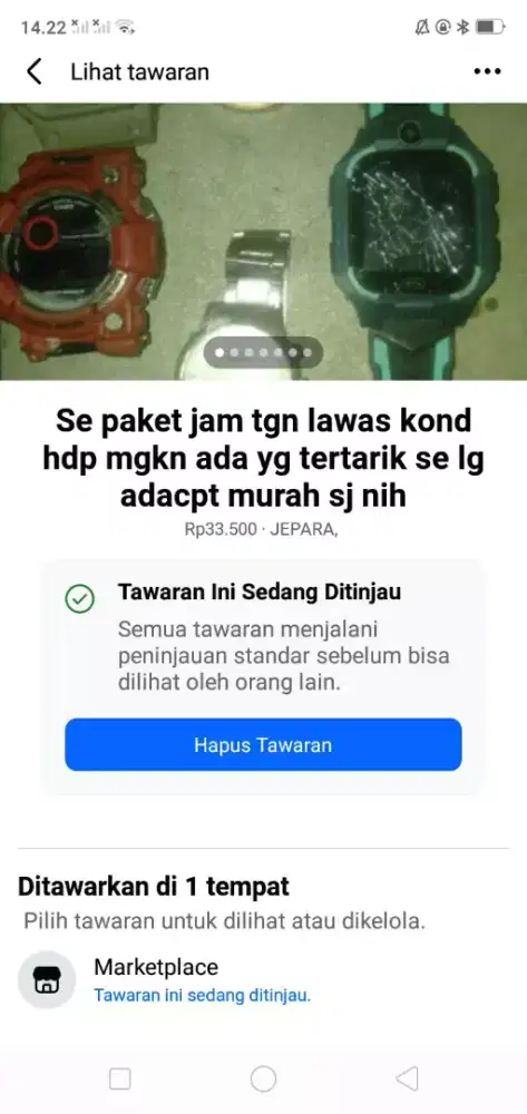Se paket jam tgn lawas kond hdp mgkn ada yg tertarik se lg ada cpt