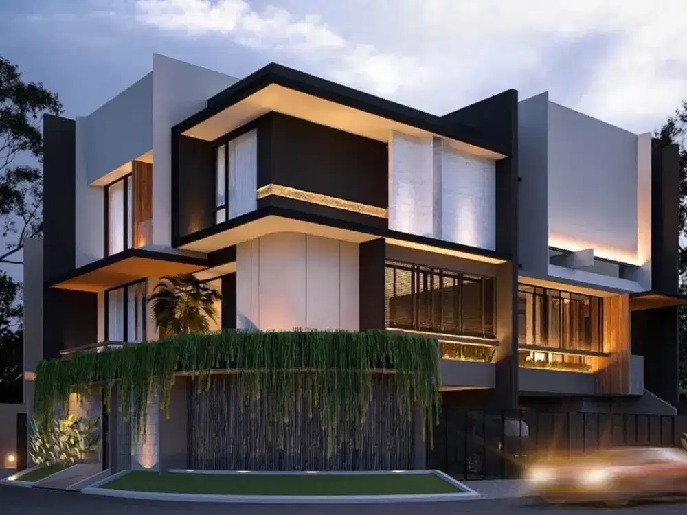 Rumah 3 Lantai Baru Minimalis SHM di Manyar Kertoadi