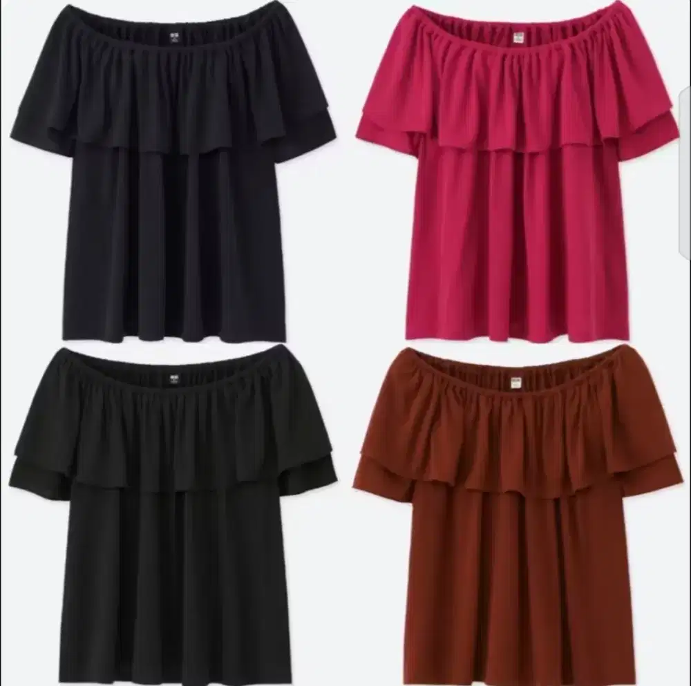 UNIQLO ruffle top 2in1 NEW