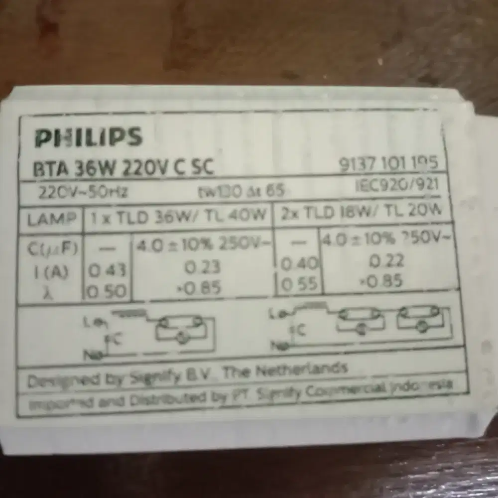 TRAVO LAMPU PHILIPS BTA  36WATT