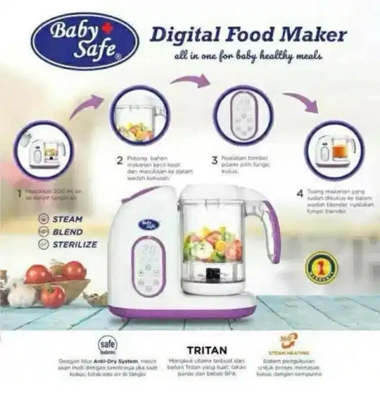 Baby Safe Digital Food Maker.