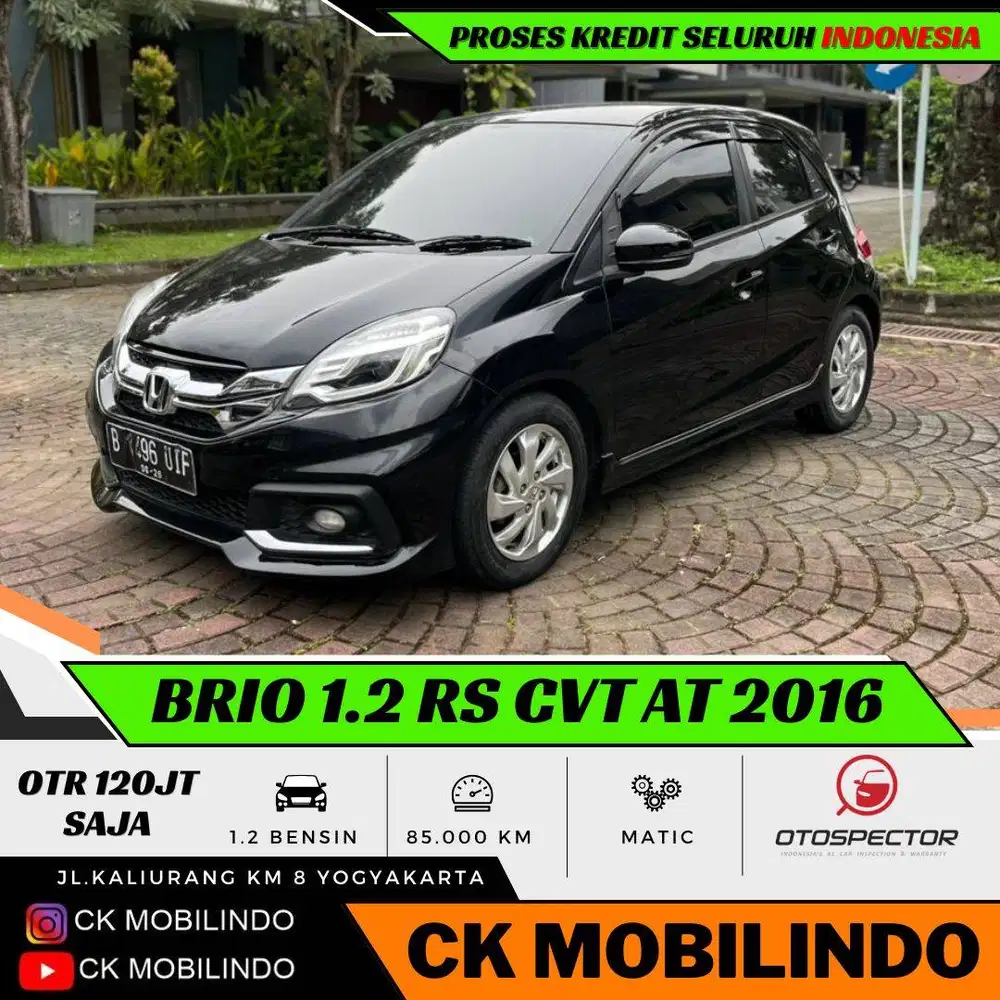 Honda Brio RS CVT Matic 2016 ORISINIL DP Minim Kredit Murah Jazz