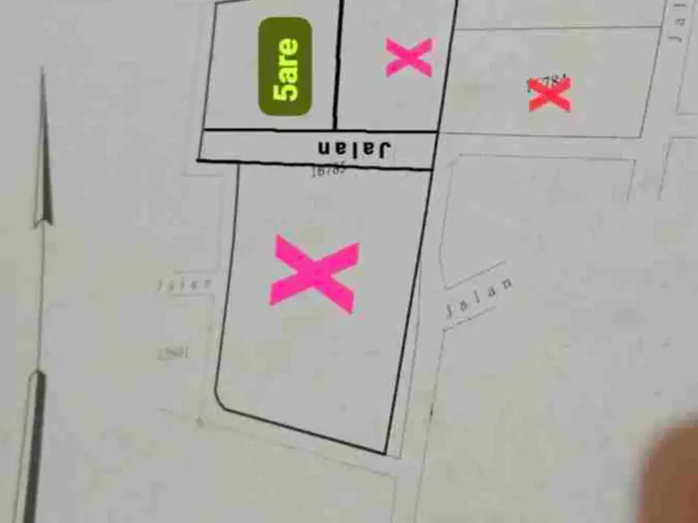 dijual tanah 5 are IDR 550 juta per are Kawasan kampus unud jimbaran Kuta Selatan Badung Bali