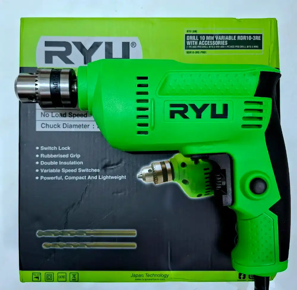 Baru Tekiro RYU Power Tools Japan mesin bor listrik electric drill