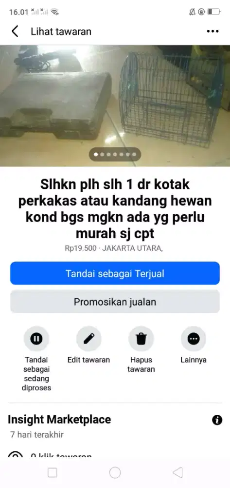 Slhkn plh slh 1 dr kandang hewan atau sblh nya hrg murah sj cpt dpt
