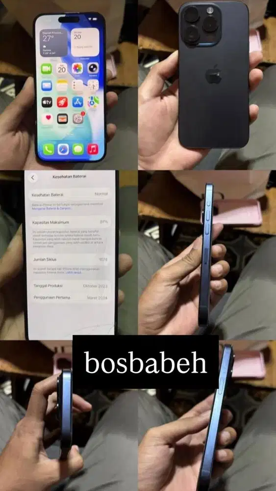 Iphone 15 Pro 128gb Blue Titanium