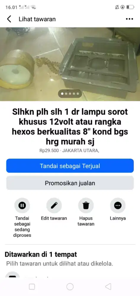 Slhkn plh slh 1 dr lampu sorot khusus 12volt atau sblh nya hrg murah