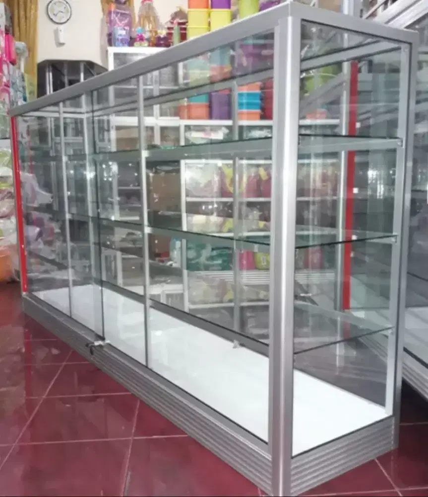 Etalase Panjang 2Mx1M Kondisi Baru