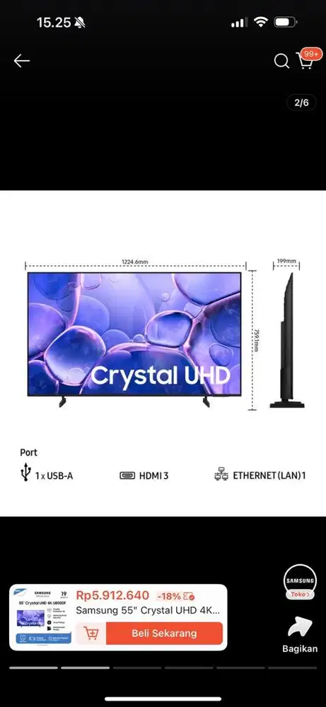 Samsung tv crystal uhd 4k U8000F