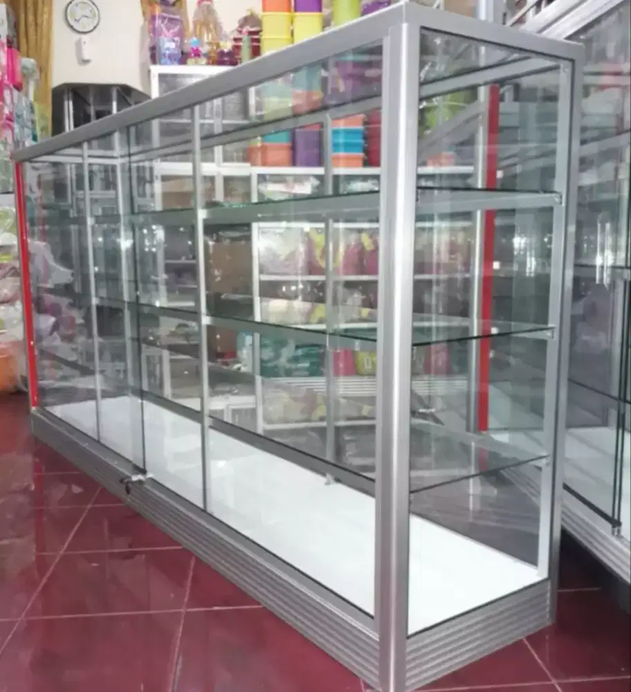 Etalase Toko dll Panjang 2Mx1M (4 Tingkat)