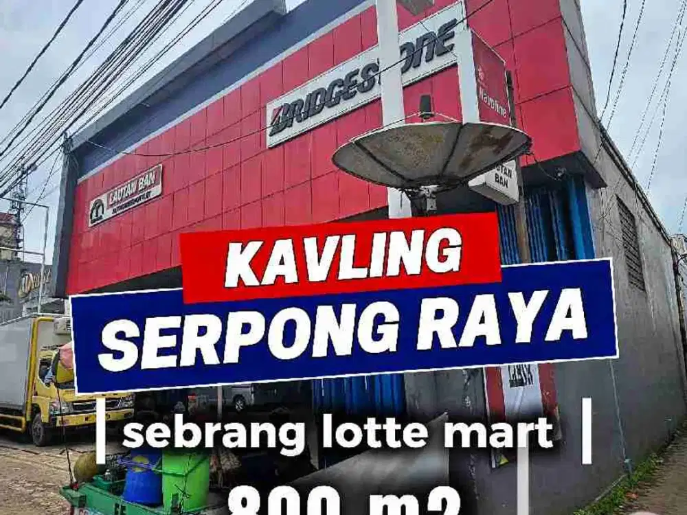 dijual cepat kavling seberang lotte mart serpong raya