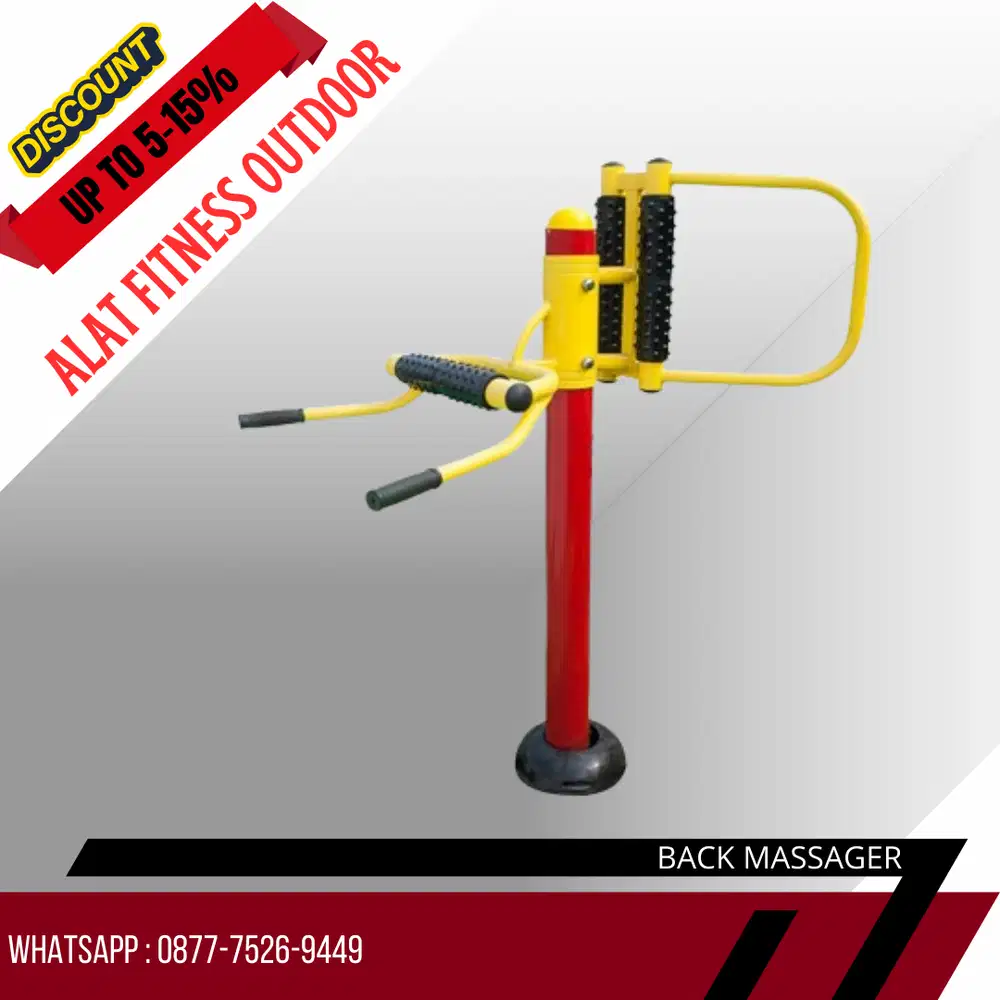 Alat Olahraga Outdoor Taman Back Massager cocok untuk fasilitas umum