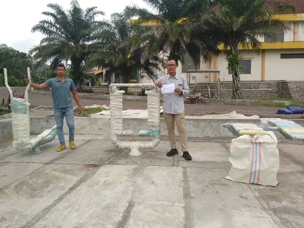 Alat Olahraga Outdoor Taman Back Massager cocok untuk fasilitas umum