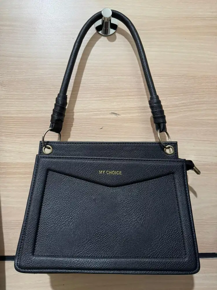 MYCHOICE - Handbag Tas Tenteng Hitam 2 Zipper