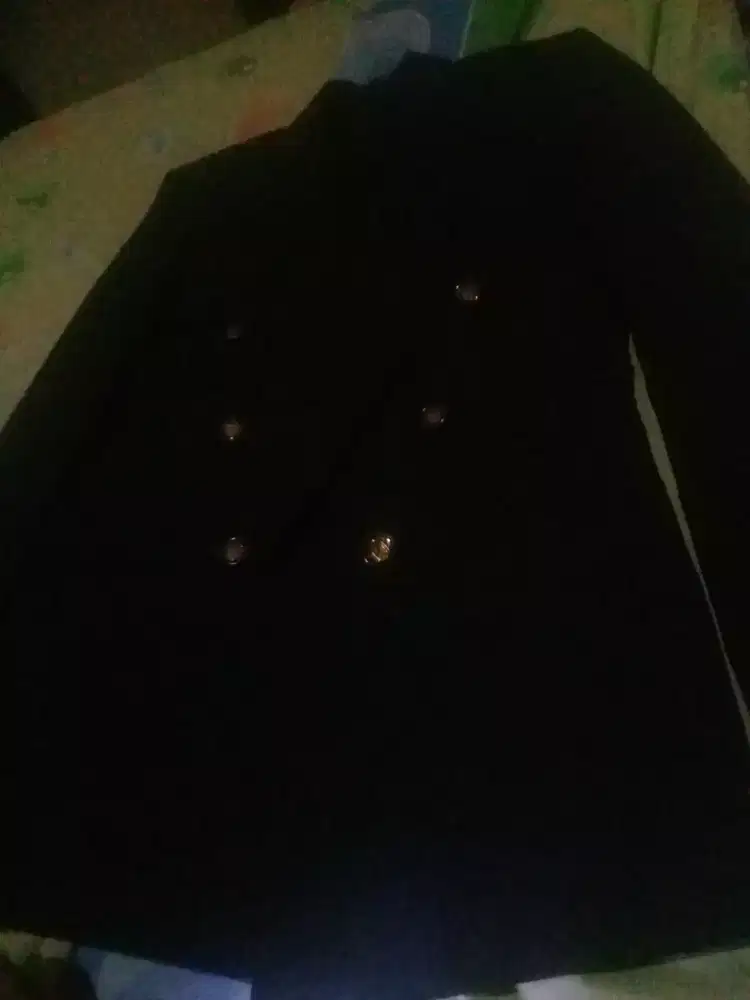 Sepasang baju jas ukuran m warna hitam crem