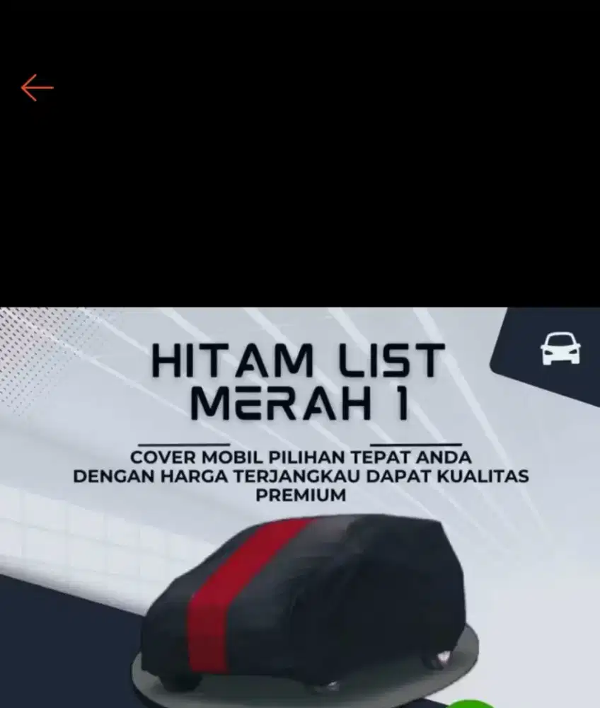 COVER MOBIL BRIO INDOR OUTDOR BEKAS