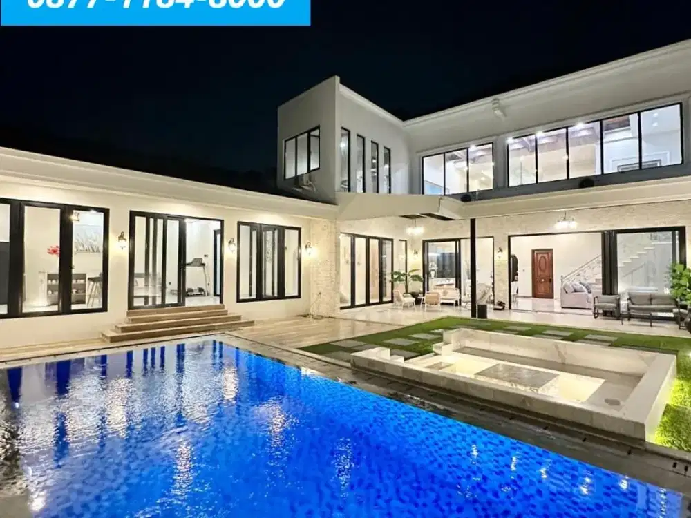Rumah Mewah Taman luas Plus Swimming Pool di Kucica Bintaro jaya RN-17693