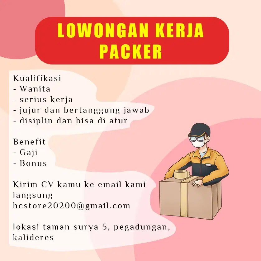 LOWONGAN KERJA PACKER