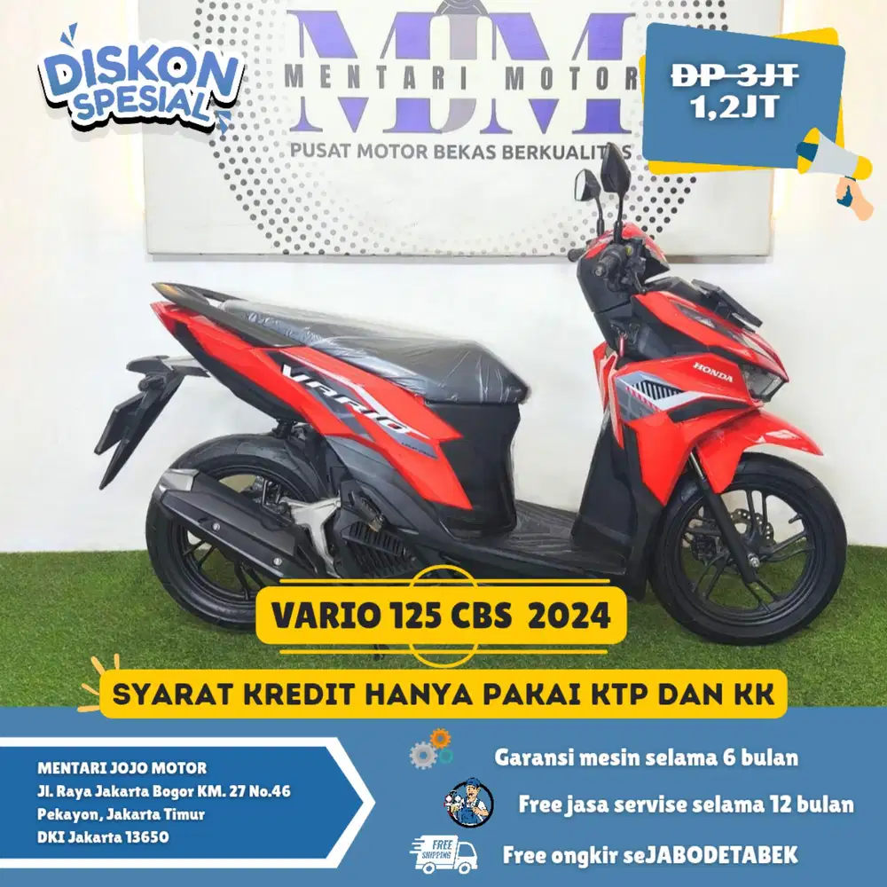 VARIO 125 CBS 2024 KM RENDAH 4K MESIN GRESS! MENTARI JOJO MOTOR