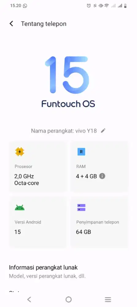 Vivo y18 ram 4 / 64