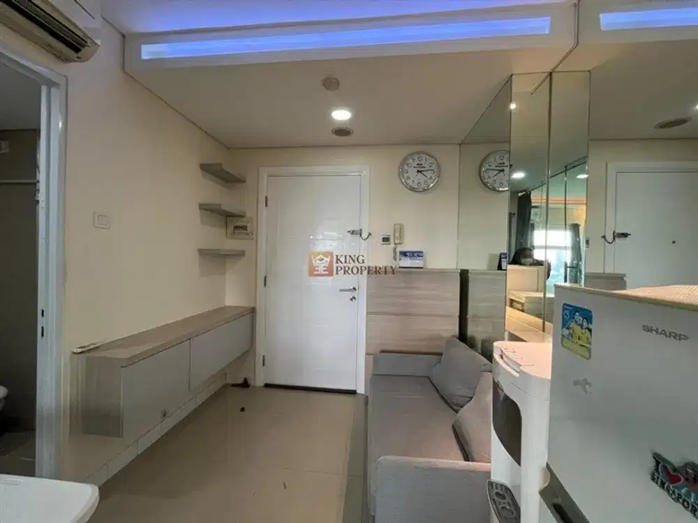 Dekat Central Park & Taman Anggrek, Disewa 1BR Madison Park Furnished Interior Bagus, Pool View, Fasilitas Kolam Renang, Basket Court, Gym, Billiard