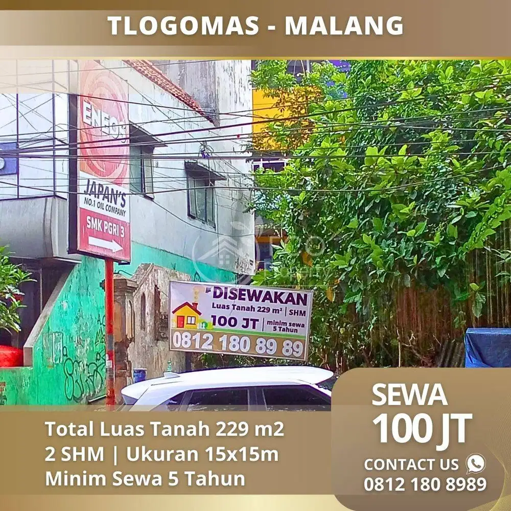 Sewa Tlogomas Depan Begawan Apartemen Kota  Malang
