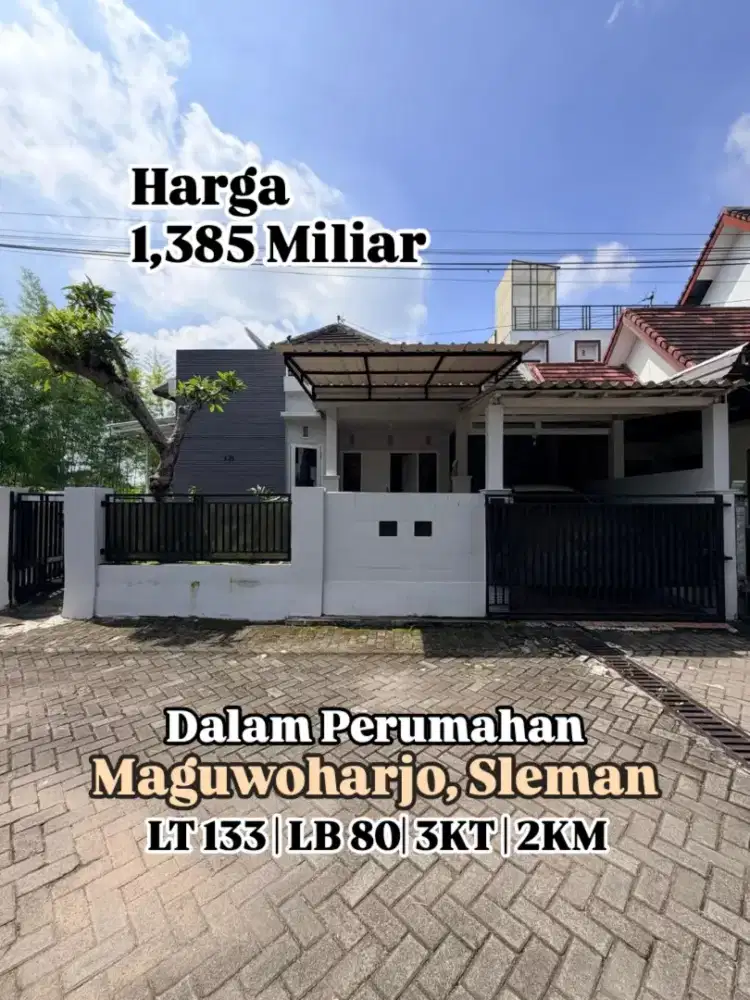 Rumah Cantik Hook Dalam Perum Security 24 Jam Dkt Kampus Unriyo Maguwo