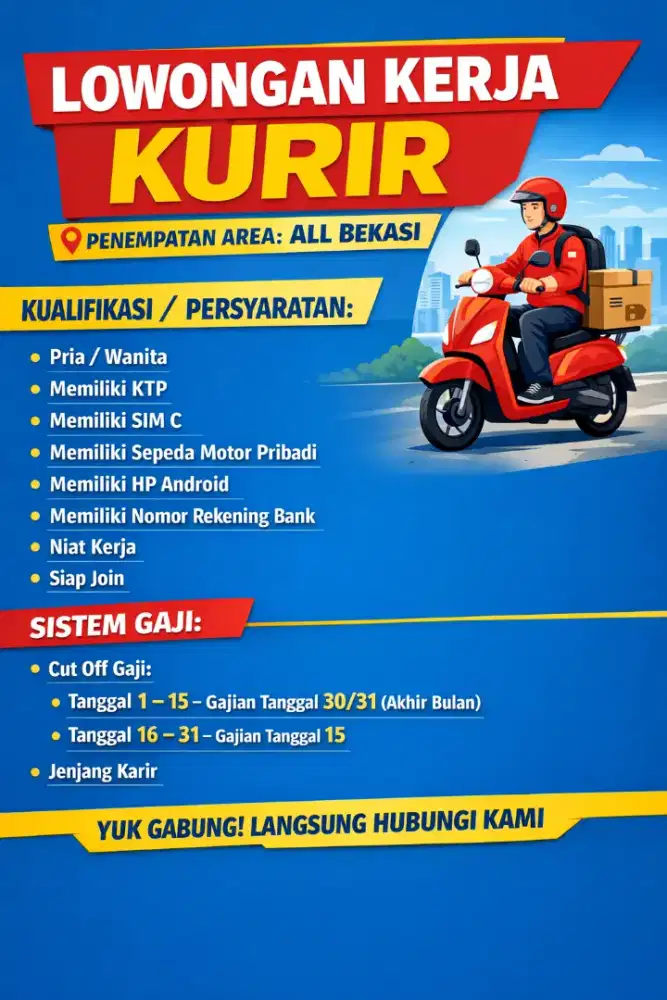 kurir delivery motor