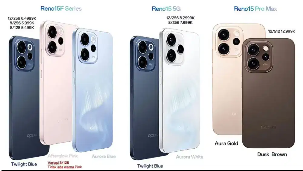 Oppo reno 15 cicilan dan cash