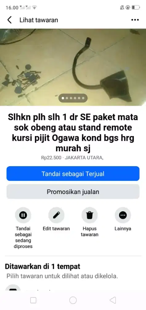 Slhkn plh slh 1 dr stand remote kursi pijit  atau sblh nya kond bgs