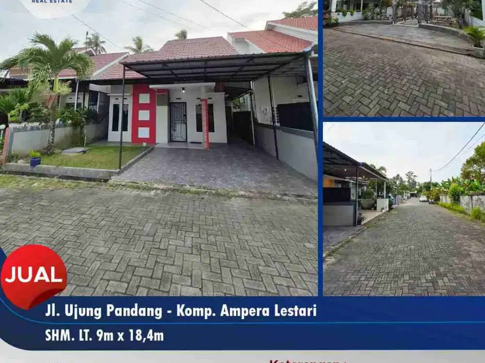 dijual rumah tinggal 1lt di Jl. Ujung Pandang, Ampera lestari