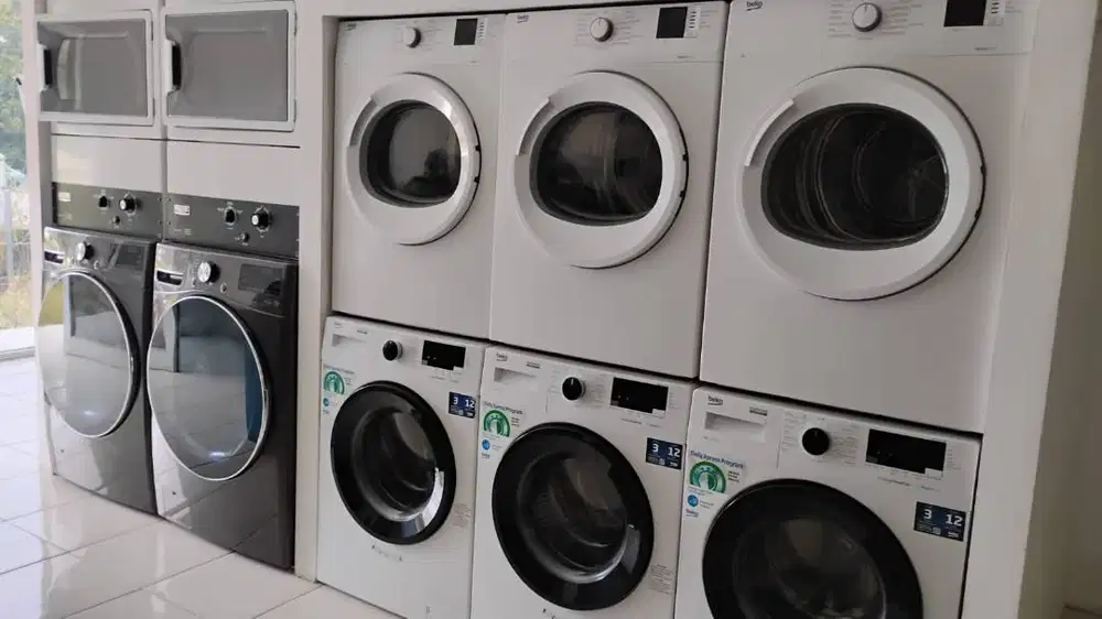 Jual paket mesin laundry 5 Stack second 4bulan pakai