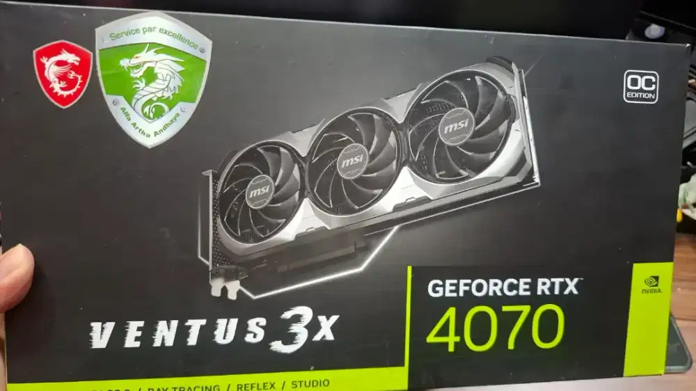 Vga msi ventus x2 rtx 4070 garansi fullset