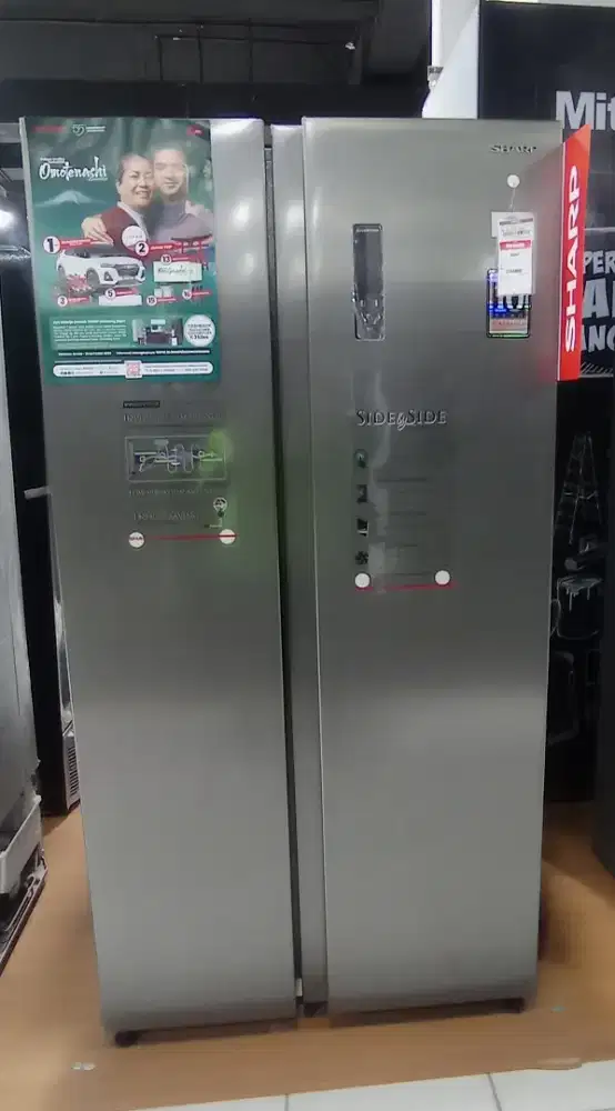 SHARP REFRIGERATOR SIDE BY SIDE 472L