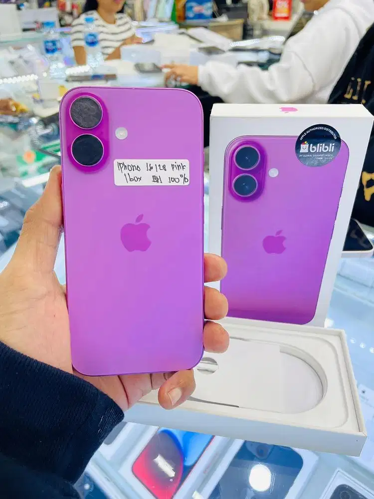 Iphone 16 128gb pink garansi resmi mulus