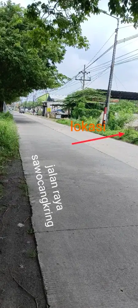 Dijual tanah lokasi nol jalan raya sukodono