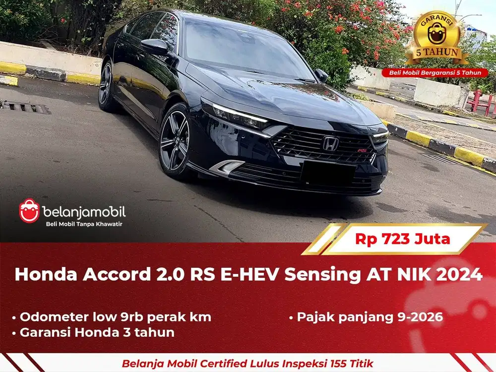 [ GARANSI 5TH ] Honda Accord 2.0 RS E-HEV Sensing AT Hitam 2024 2025