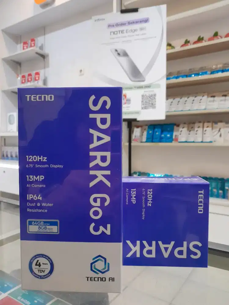 Tevno spark g0 3 4/128 Promo+ bonus cash & credit garansi resmi 100%