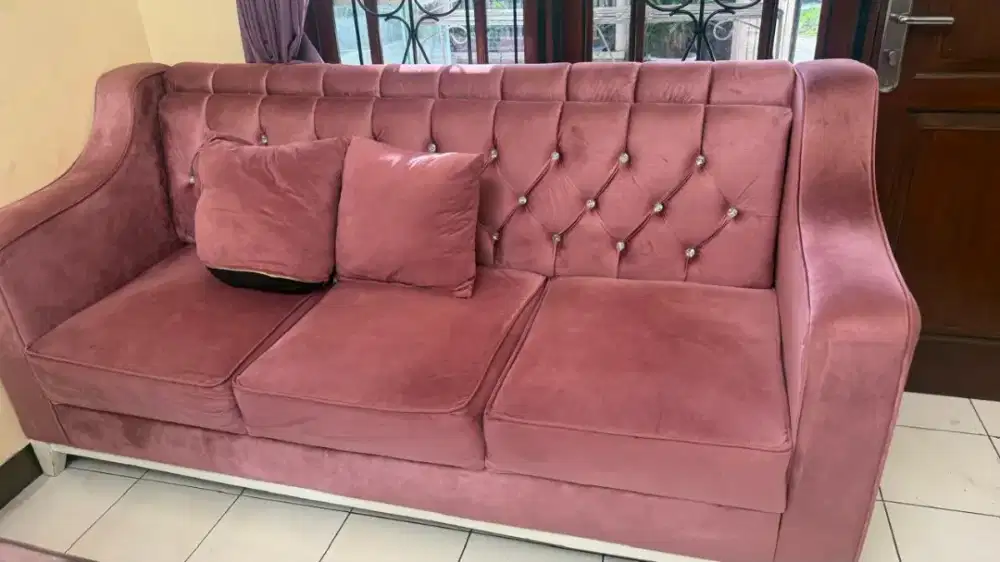 sofa set meja mulus