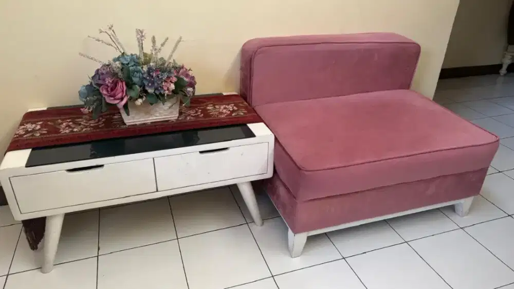 sofa set meja mulus