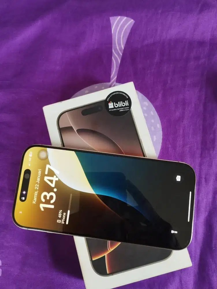 Iphone 16 Pro 256 Ibox Fullset like New tanpa lecet