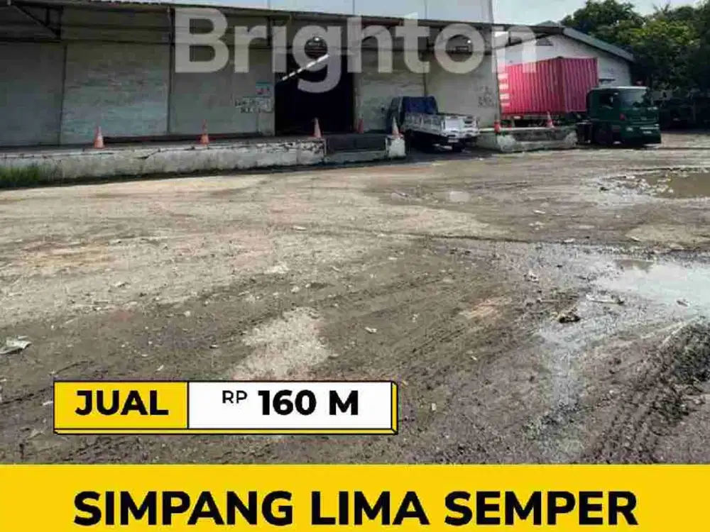 GUDANG PREMIUM SEMPER DIJAKARTA UTARA ADA LOADING DOCK DAN PARKIR TRUK LUAS