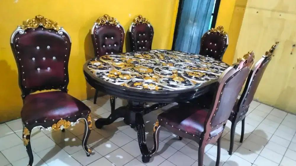 Kursi makan jati set