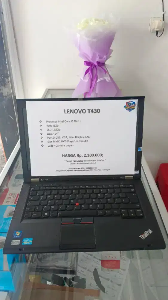 Laptop Lenovo ThinkPad T430 – Core i5 Gen 3
SSD 128/8Gb